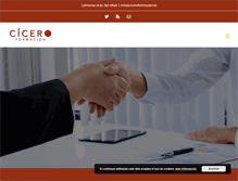 Tablet Screenshot of ciceroformacion.es